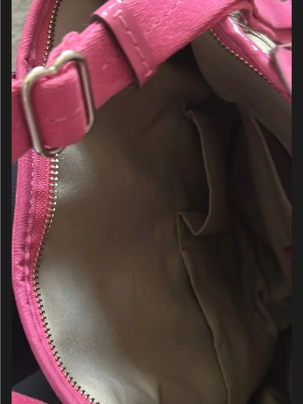 Coach Brown Signature Canvas Tote with Pink Trim and Handles 2013 - Picture 3 of 6